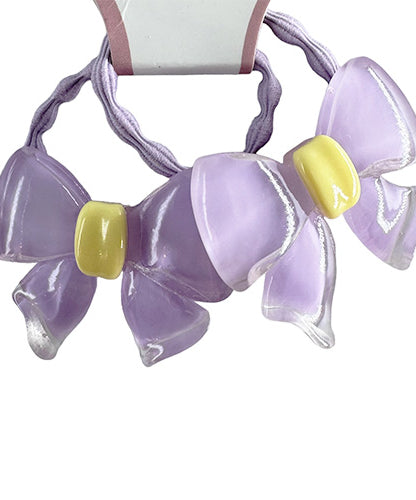 Hair Tie decorated with a butterfly knot (2 pieces)