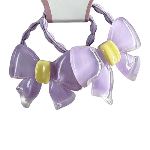 Hair Tie decorated with a butterfly knot (2 pieces)