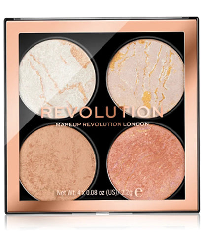 Revolution makeup - Cheek Kit Palette - Highlighter (4 colors)