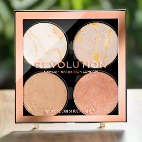 Revolution makeup - Cheek Kit Palette - Highlighter (4 colors)