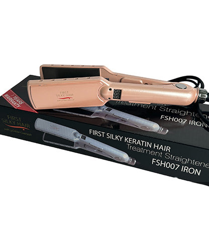 First Silky Keratin Hair - Treatment Straightener Ceramic Iron Large