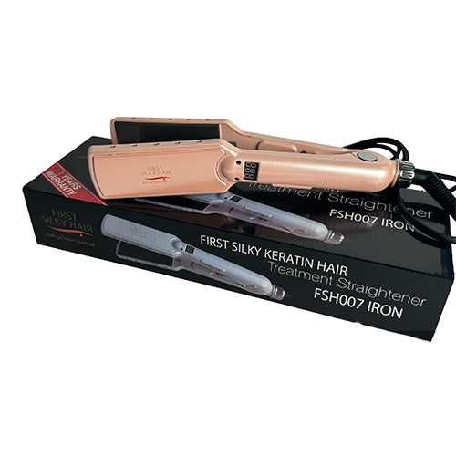First Silky Keratin Hair - Treatment Straightener Ceramic Iron Large