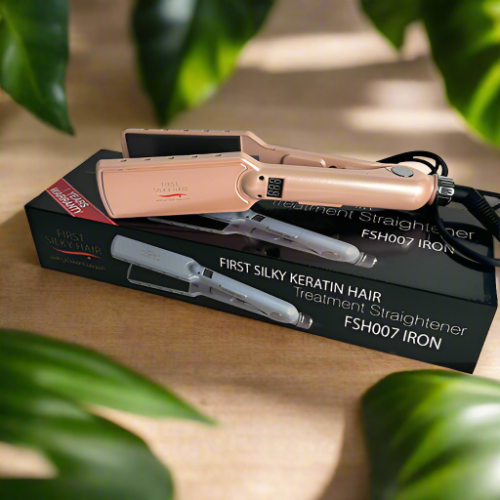 First Silky Keratin Hair - Treatment Straightener Ceramic Iron Large