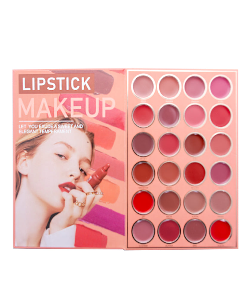 Christine 4-in-1 Makeup Booklet - Eyeshadow & Highlighter & Blusher & Lipstick