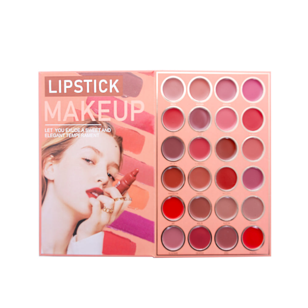 Christine 4-in-1 Makeup Booklet - Eyeshadow & Highlighter & Blusher & Lipstick