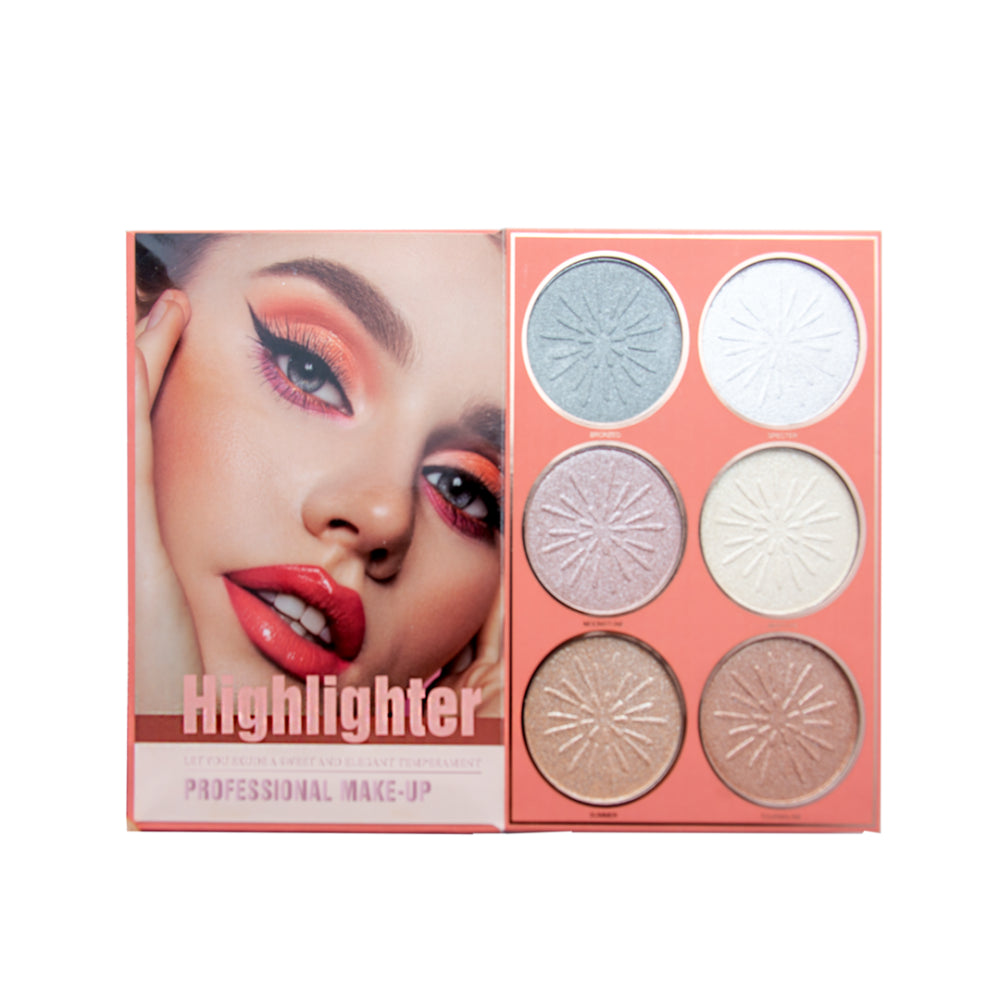 Christine 4-in-1 Makeup Booklet - Eyeshadow & Highlighter & Blusher & Lipstick