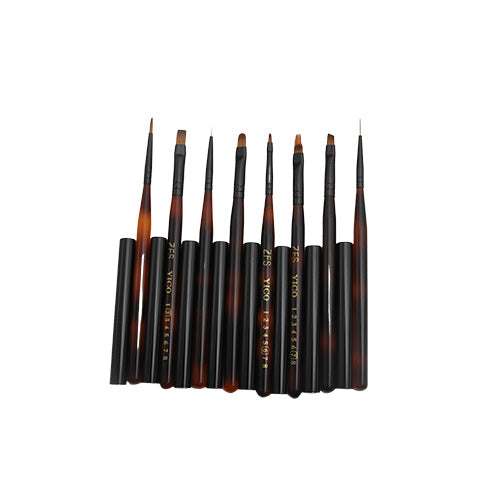 Professional  Nails Brush Set Of 8 Pieces