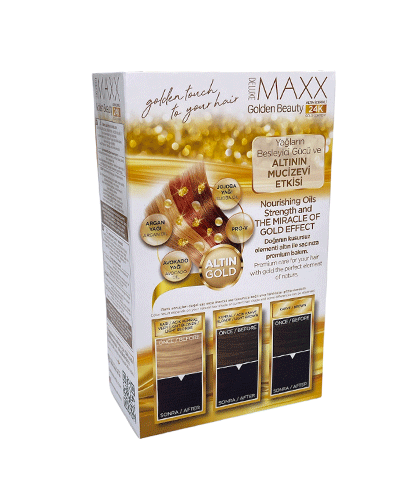 Maxx Deluxe 24K Gold Hair Dye - Aubergine Red (3.66)