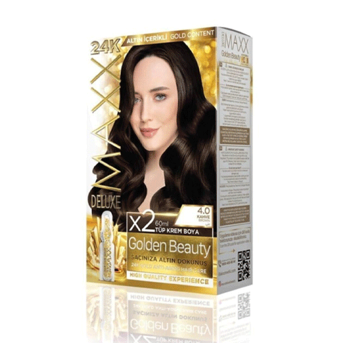 Maxx Deluxe 24K Gold Hair Dye - Brown (4.0)