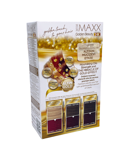 Maxx Deluxe 24K Gold Hair Dye - Strawberry Red (5.65)