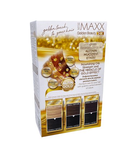 Maxx Deluxe 24K Gold Hair Dye - Ash Dark Blonde (6.1)