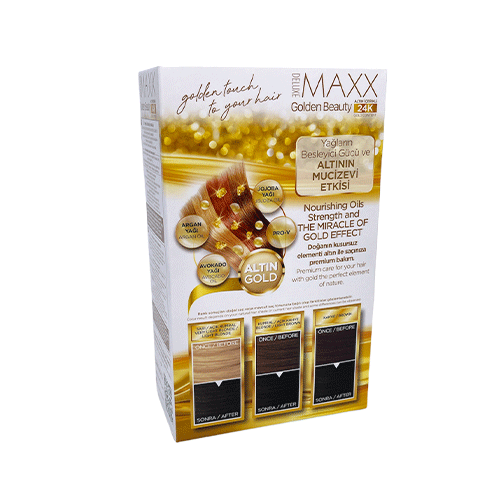 Maxx Deluxe 24K Gold Hair Dye - Ash Dark Blonde (6.1)