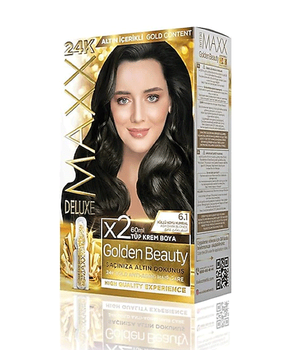 Maxx Deluxe 24K Gold Hair Dye - Ash Dark Blonde (6.1)