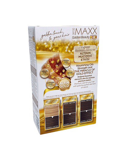 Maxx Deluxe 24K Gold Hair Dye - Dark Olive Blonde (6.11)