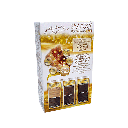 Maxx Deluxe 24K Gold Hair Dye - Dark Olive Blonde (6.11)