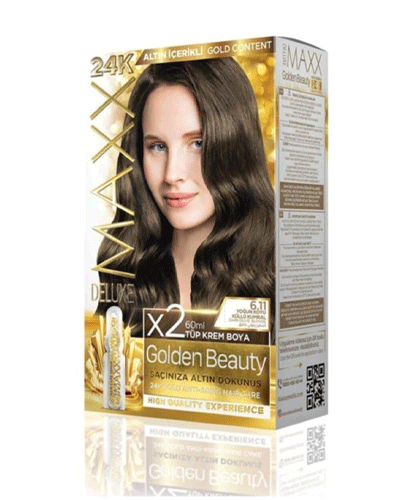 Maxx Deluxe 24K Gold Hair Dye - Dark Olive Blonde (6.11)