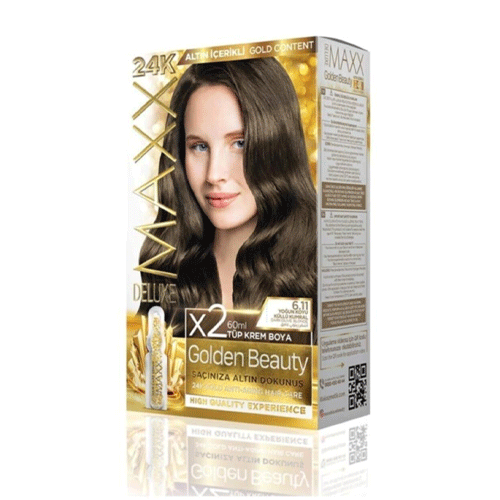 Maxx Deluxe 24K Gold Hair Dye - Dark Olive Blonde (6.11)