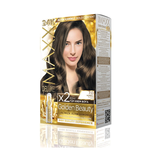 Maxx Deluxe 24K Gold Hair Dye - Blonde (7.0)