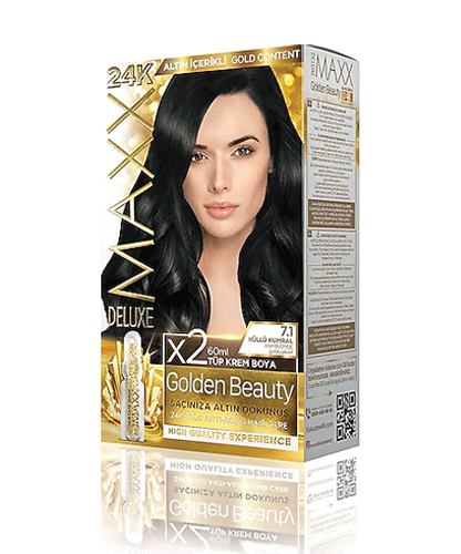 Maxx Deluxe 24K Gold Hair Dye - Ash Blonde (7.1)