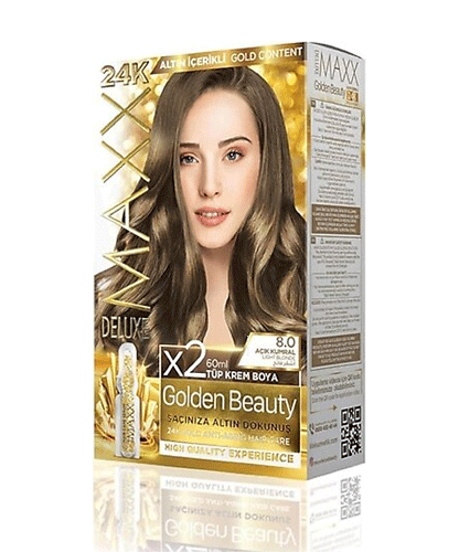 Maxx Deluxe 24K Gold Hair Dye - Light Blonde (8.0)