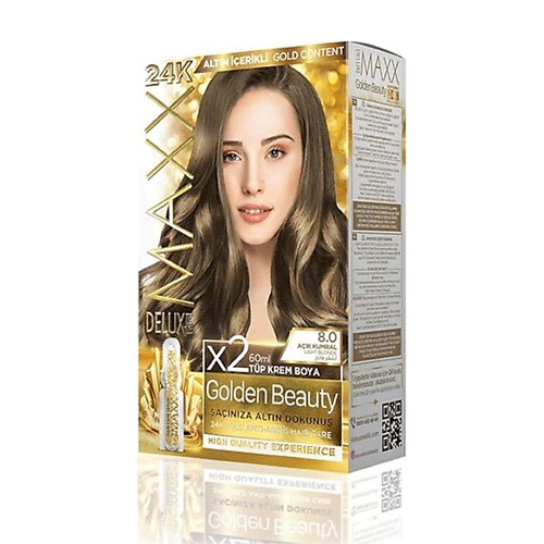 Maxx Deluxe 24K Gold Hair Dye - Light Blonde (8.0)