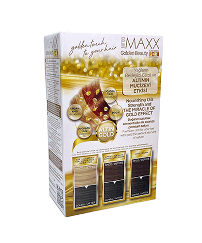 Maxx Deluxe 24K Gold Hair Dye - Light Olive Blonde (8.11)