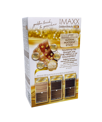 Maxx Deluxe 24K Gold Hair Dye - Honey Foam (8.3)