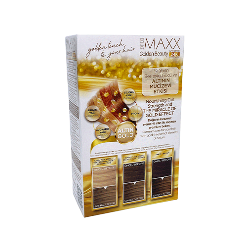 Maxx Deluxe 24K Gold Hair Dye - Honey Foam (8.3)