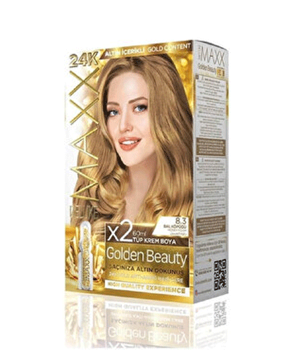 Maxx Deluxe 24K Gold Hair Dye - Honey Foam (8.3)