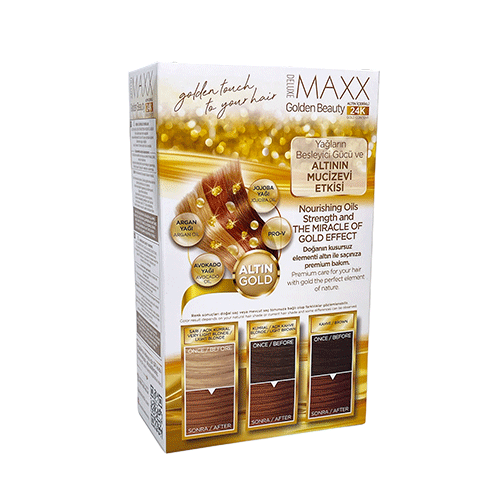 Maxx Deluxe 24K Gold Hair Dye - Caramel (8.73)