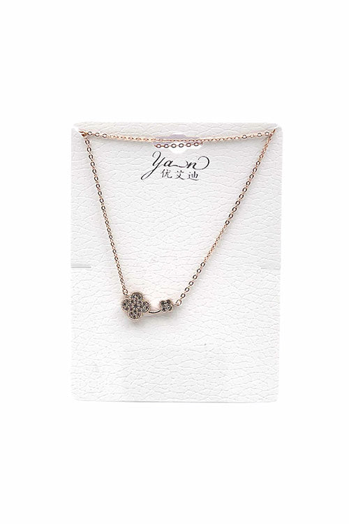 Fancy Shiny Necklace - Gold