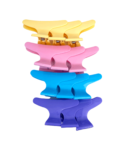 Hair Clips (Set Of 12 Colored Pieces)