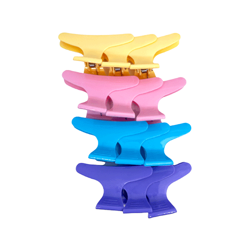 Hair Clips (Set Of 12 Colored Pieces)