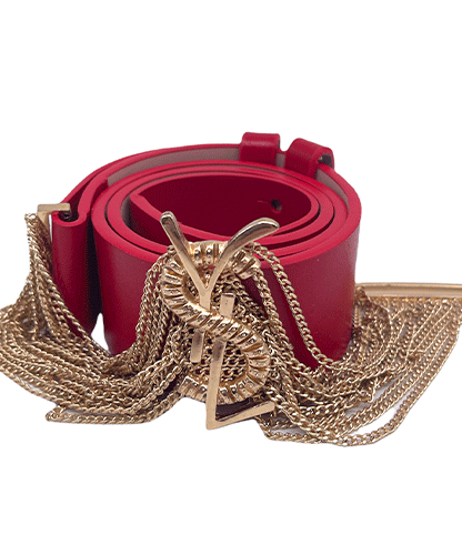 حزام  أحمر عريض