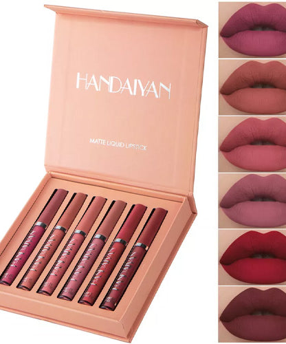 Handaiyan Matte Liquid Lipstick (Set Of 6)