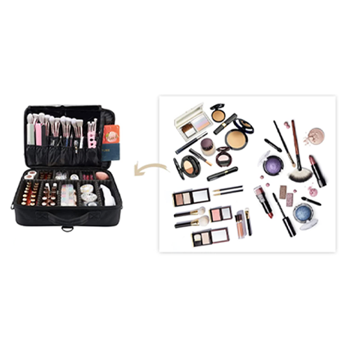 حقيبة مستحضرات التجميل مع حزام الكتف