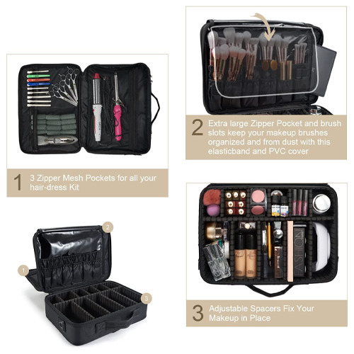 حقيبة مستحضرات التجميل مع حزام الكتف