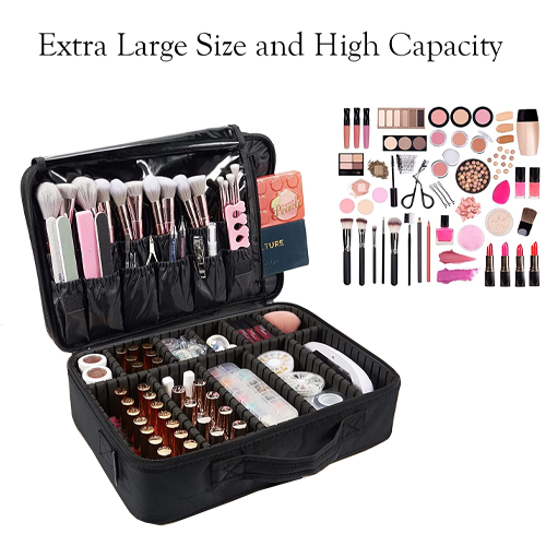 حقيبة مستحضرات التجميل مع حزام الكتف