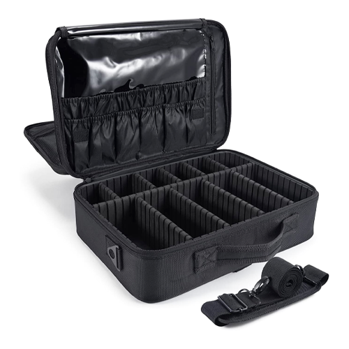 Makeup Bag Cosmetic With Shoulder Strap