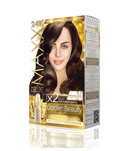 Maxx Deluxe 24K Gold Hair Dye - Chocolate Coffee (6.7)