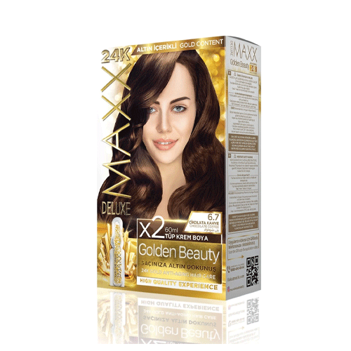 Maxx Deluxe 24K Gold Hair Dye - Chocolate Coffee (6.7)