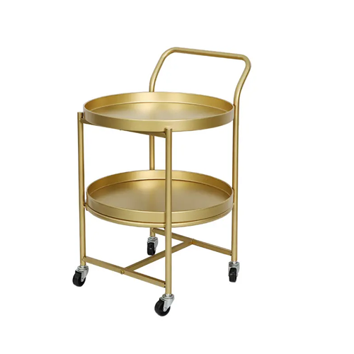 Modern Gold Side Wheel Table